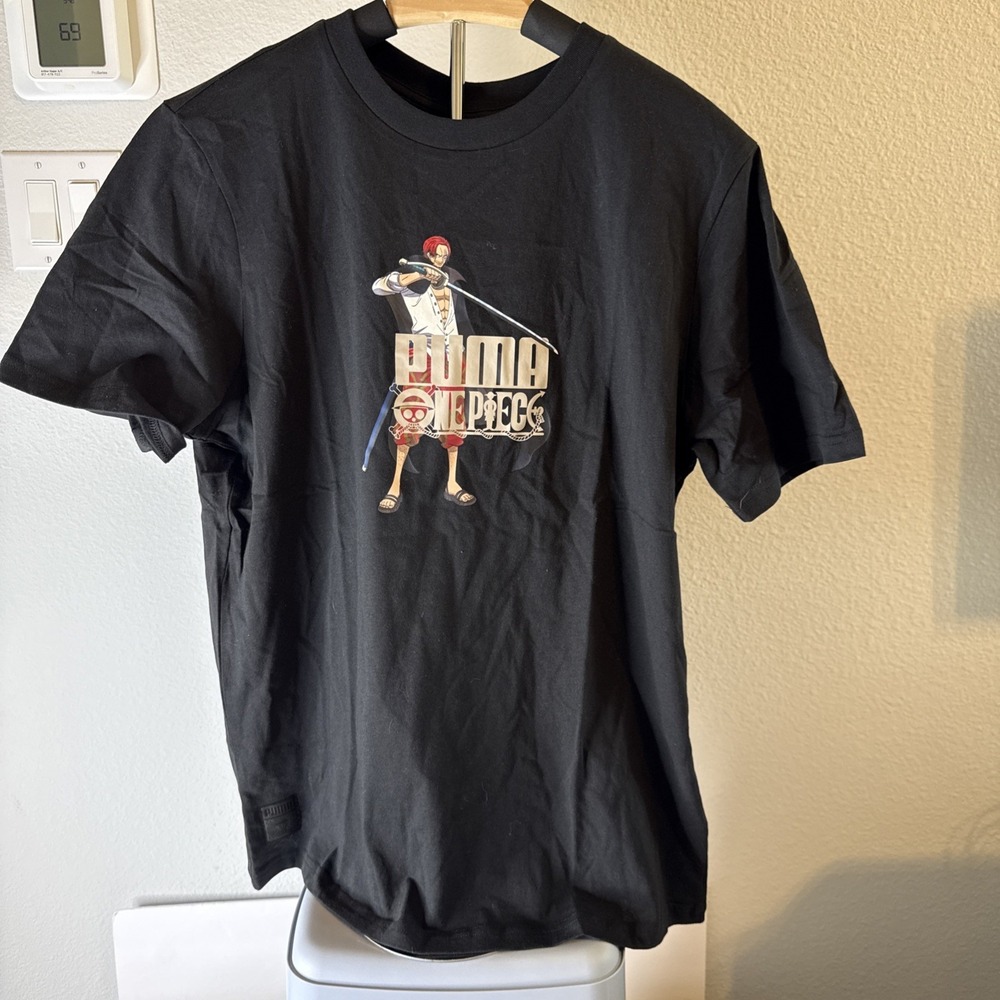 NWT One Piece X Puma Shanks Black T-Shirt Men's Size: Large (62466501)